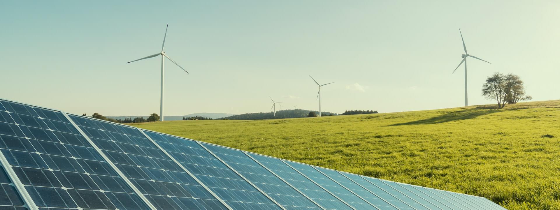 Energia verde e limpa por um futuro mais sustentável.